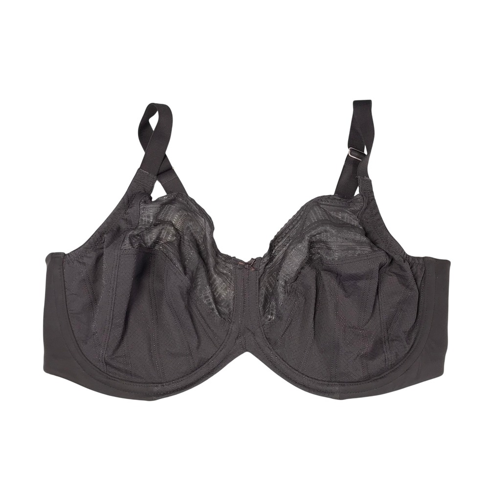 Lilyette by Bali Enchantment Minimizer Bra 40DD Gray Underwire Unlined 0434